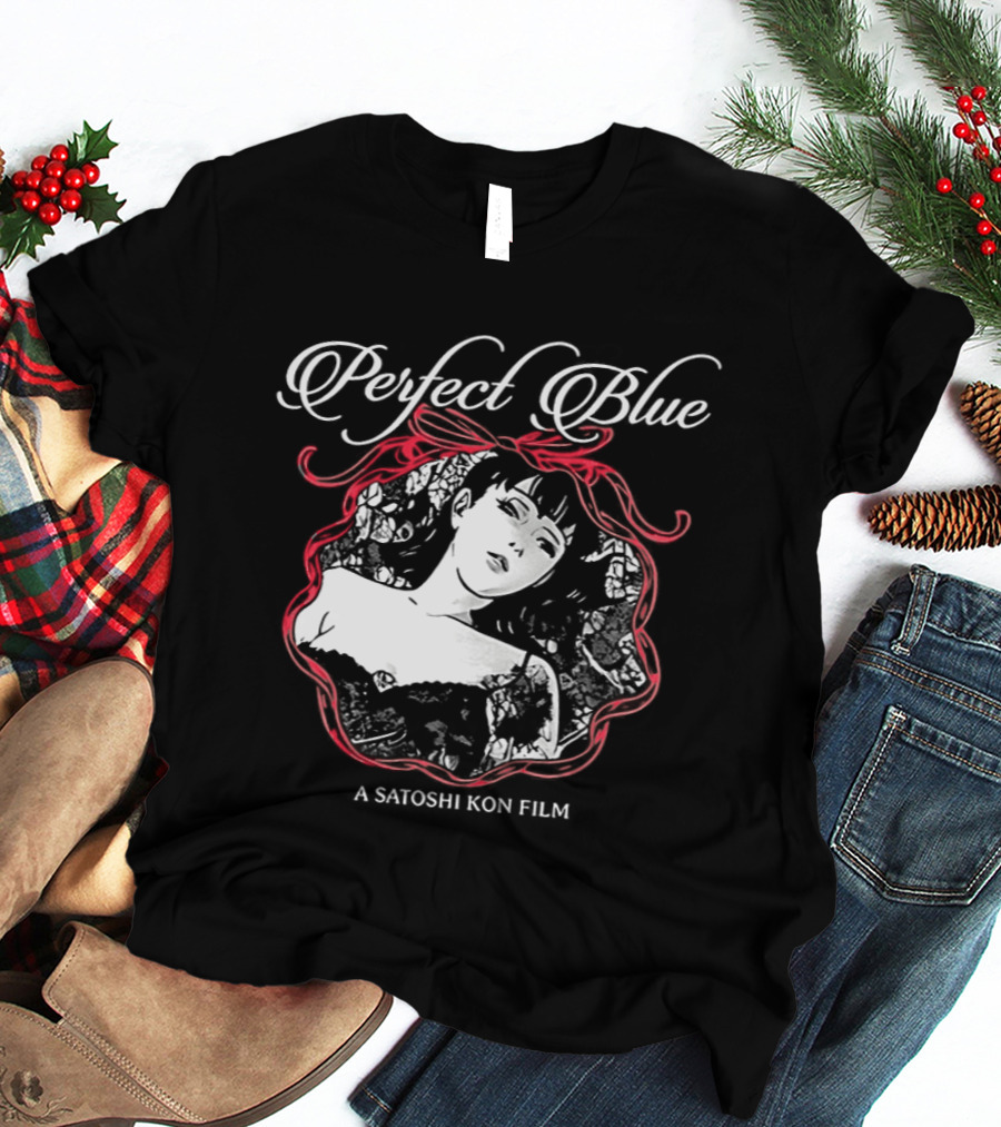 Perfect Blue A Satoshi Kon Film Bold Red Ribbon Frame T-Shirt