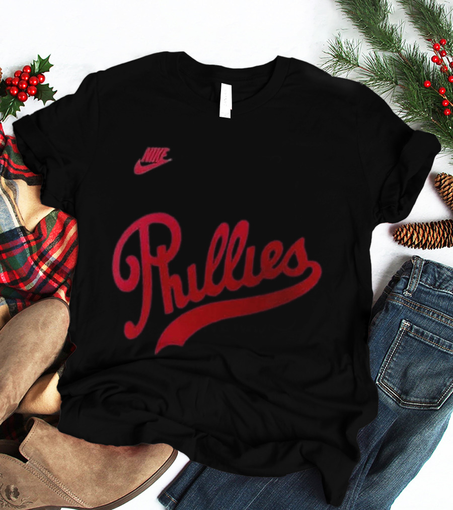 Philadelphia Phillies 2026 Field Of Dreams Phillies Nike Wordmark T-Shirt
