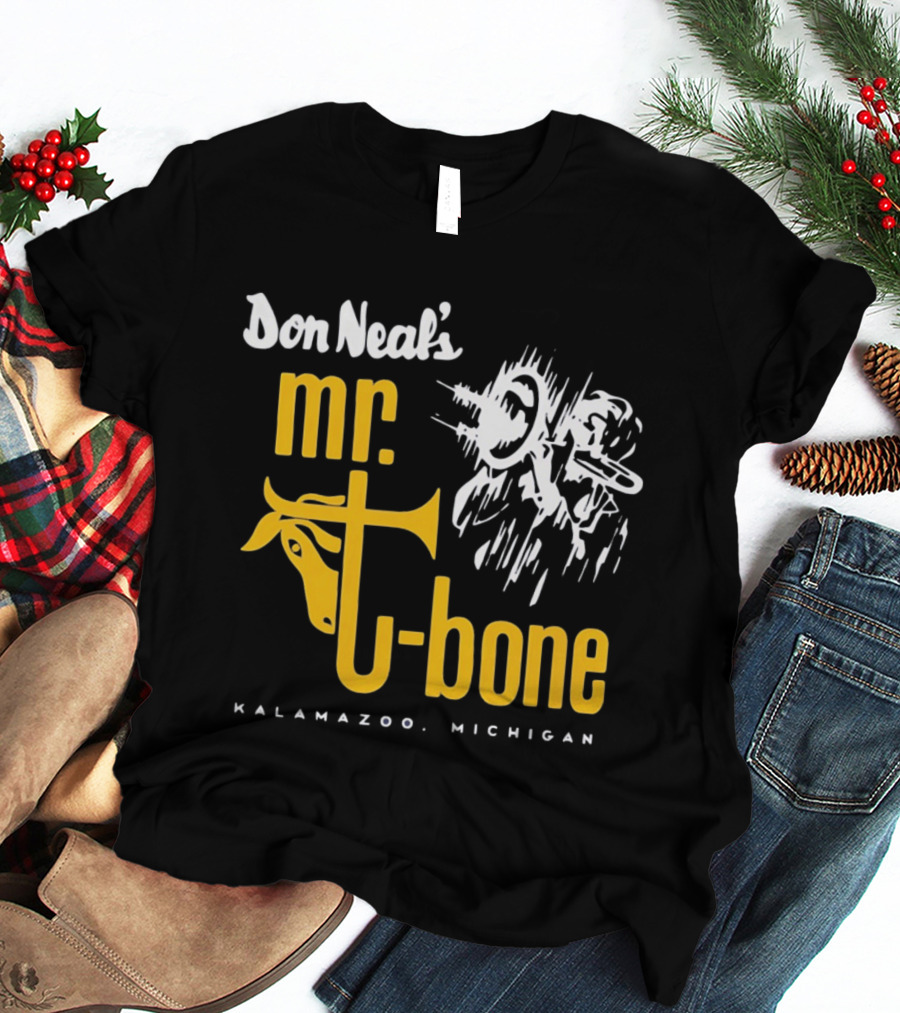 Don Neal's Mr Bone Kalamazoo Michigan Trombone T-Shirt