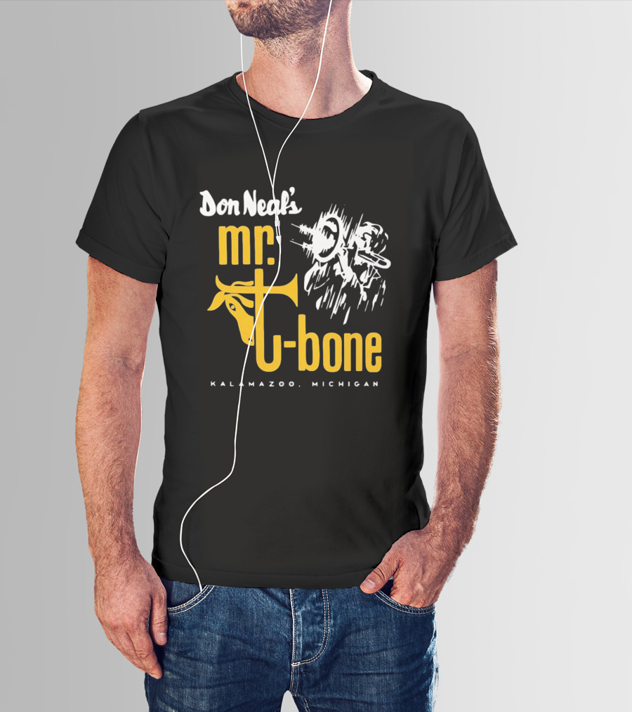 Don Neal's Mr Bone Kalamazoo Michigan Trombone T-Shirt