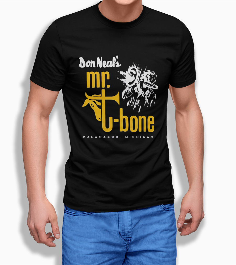 Don Neal's Mr Bone Kalamazoo Michigan Trombone T-Shirt