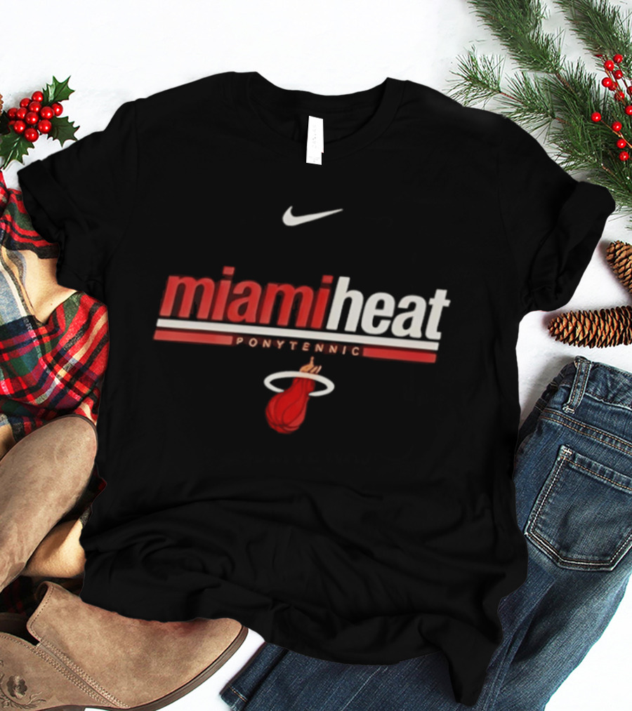 Nike Miami Heat Shaquille O Neal Ponytennis NBA T-Shirt