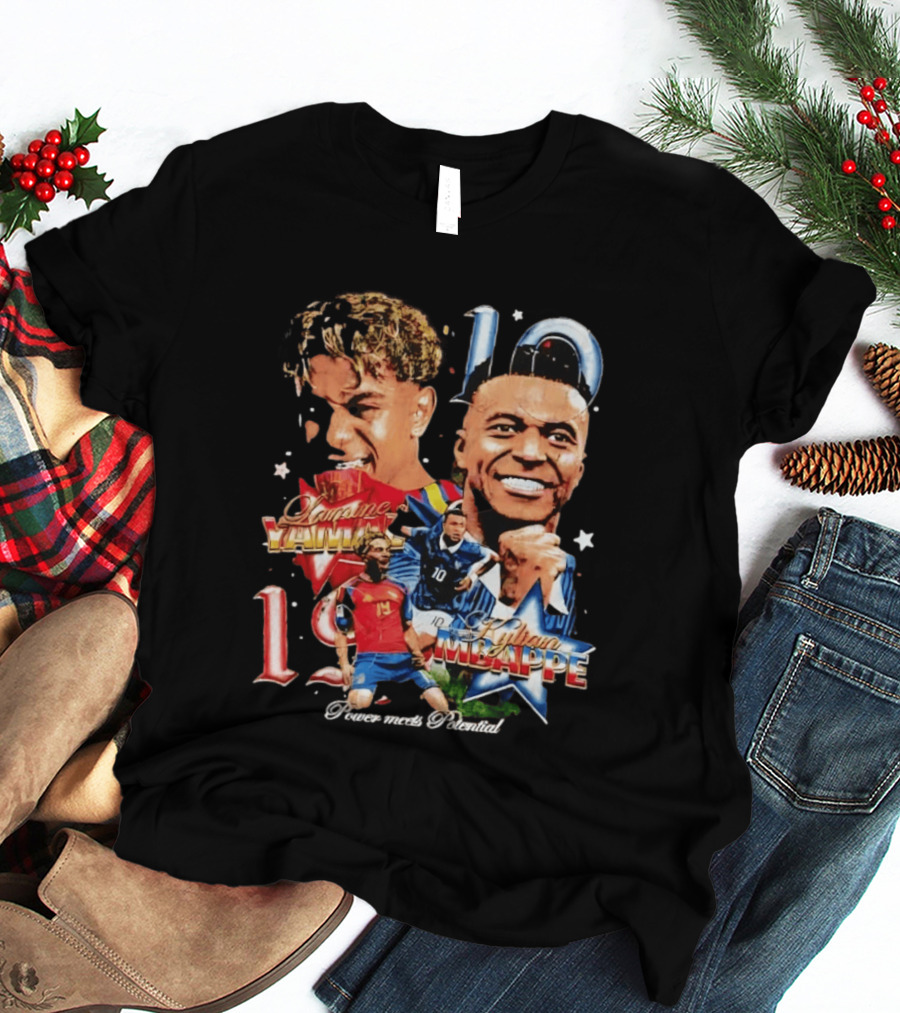 Lamine Yamal Kylian Mbappe 10 Power Meets Potential 19 T-Shirt