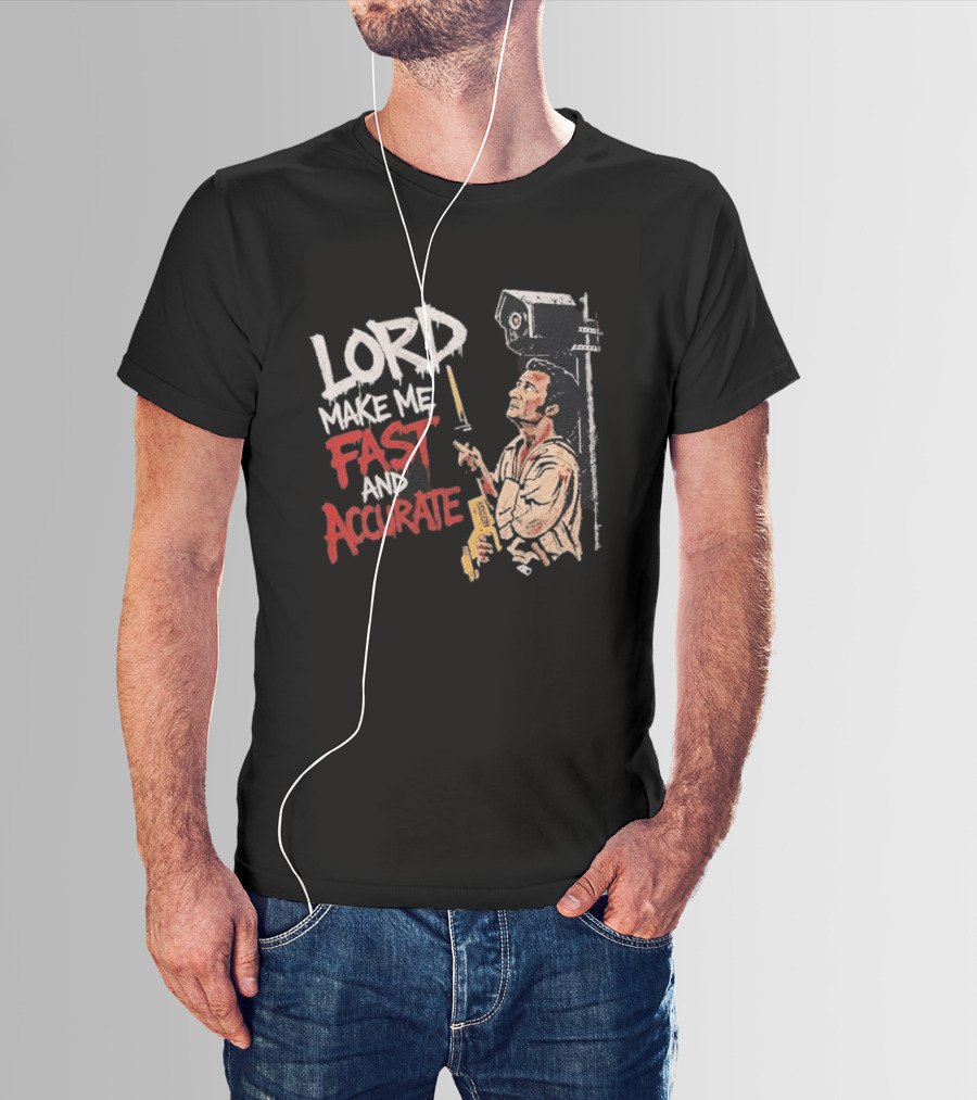 Lord Make Me Fast And Accurate Star Wars Lightsaber Jedi T-Shirt
