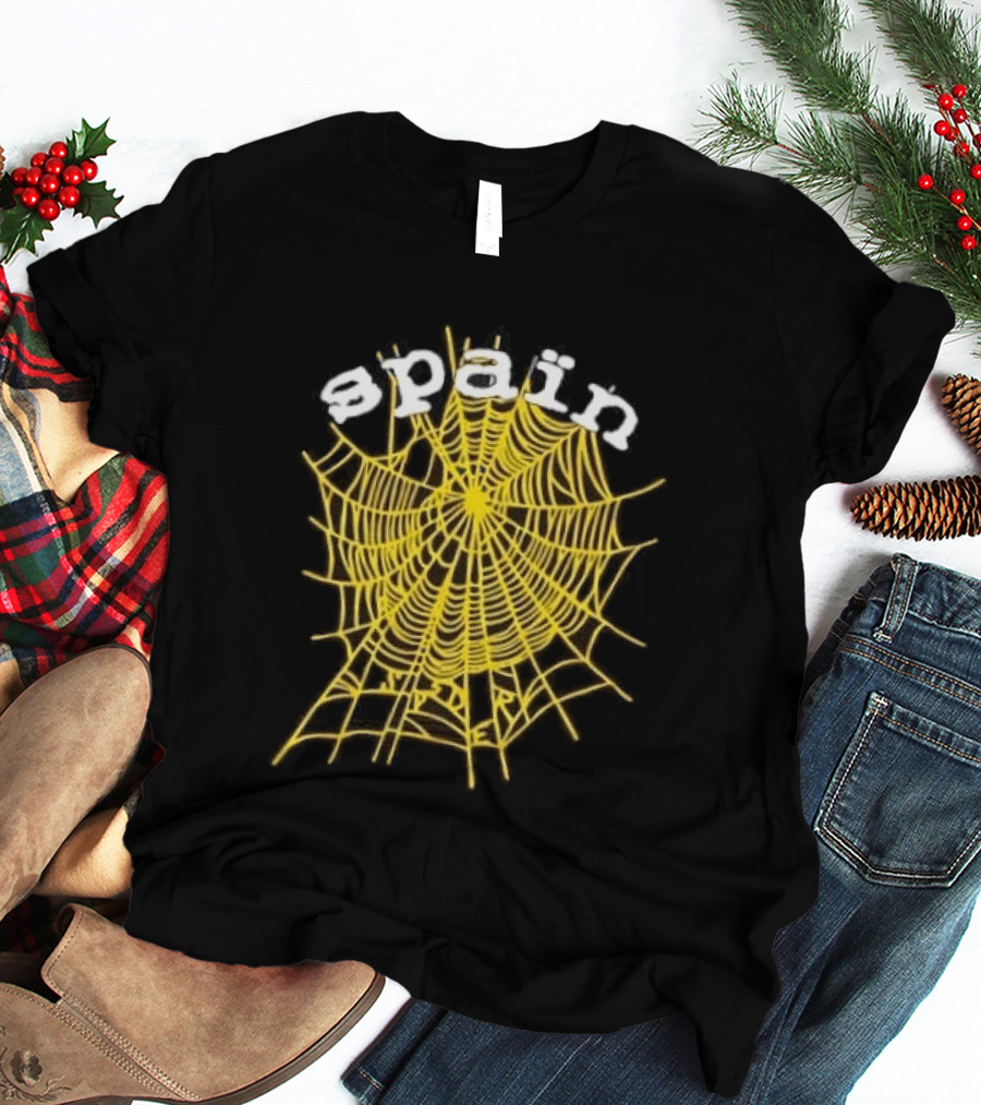 Spain Web Spider Yellow Web T-Shirt
