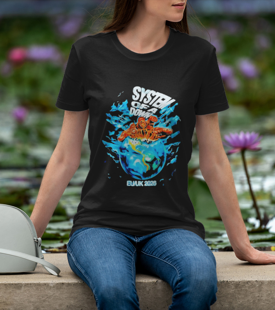 System Of A Down Crushing Hand Earth EU UK 2026 T-Shirt