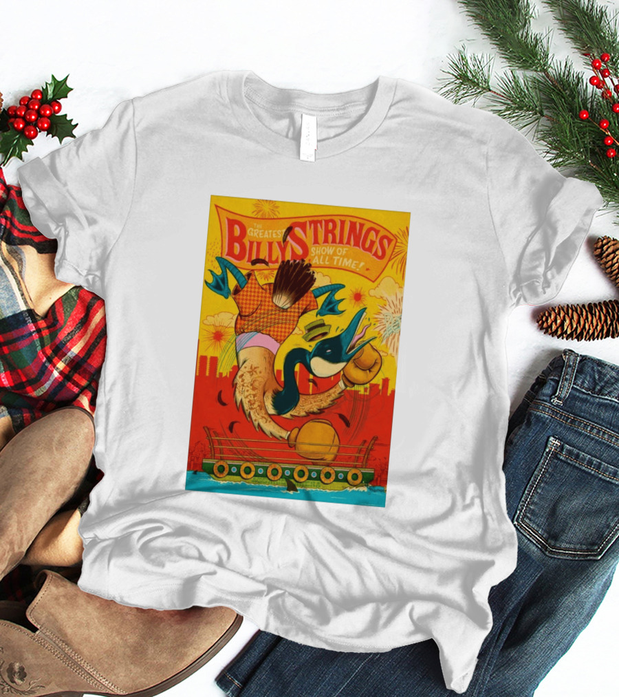 Billy Strings Boston MA July 21 2026 Greatest Show Of All Time Boxing Duck With Gloves T-Shirt