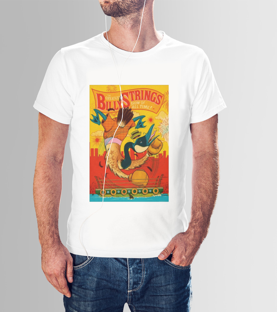 Billy Strings Boston MA July 21 2026 Greatest Show Of All Time Boxing Duck With Gloves T-Shirt