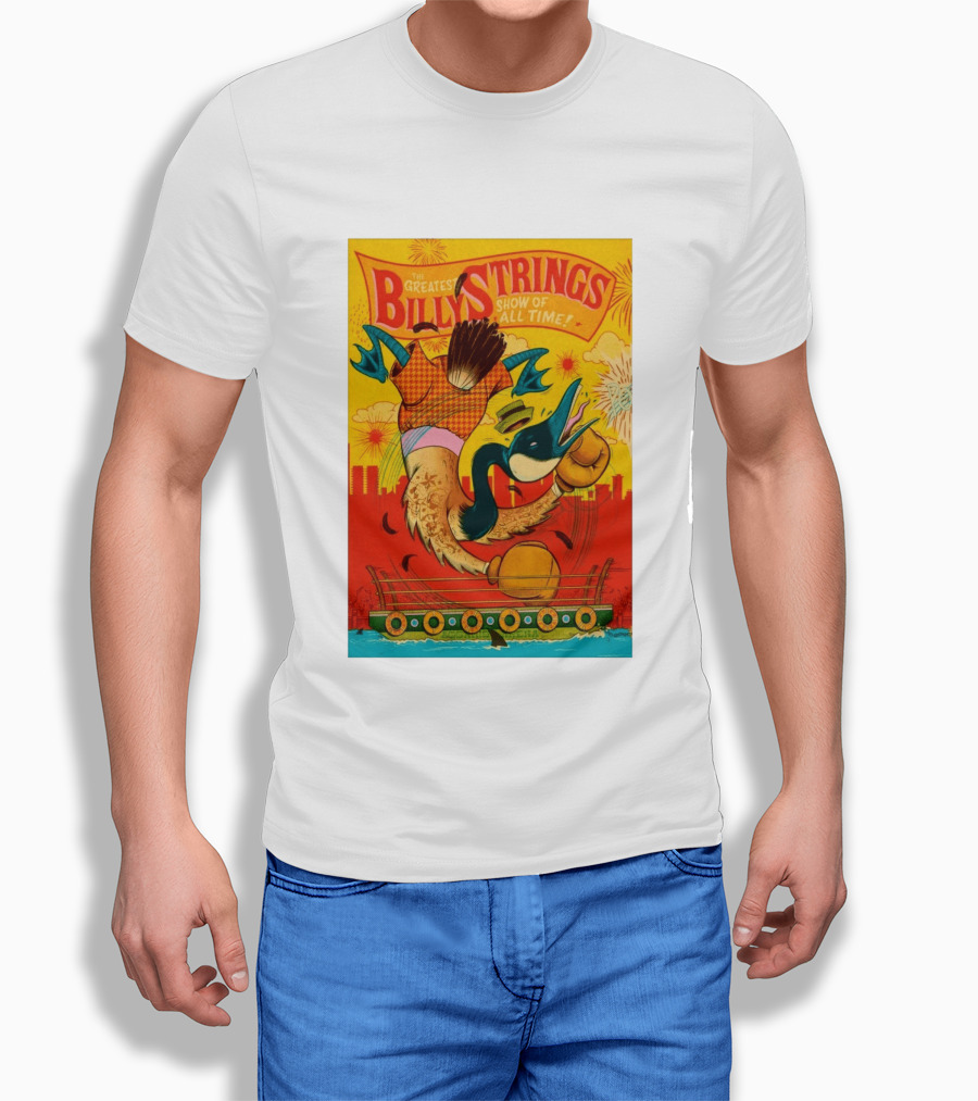 Billy Strings Boston MA July 21 2026 Greatest Show Of All Time Boxing Duck With Gloves T-Shirt