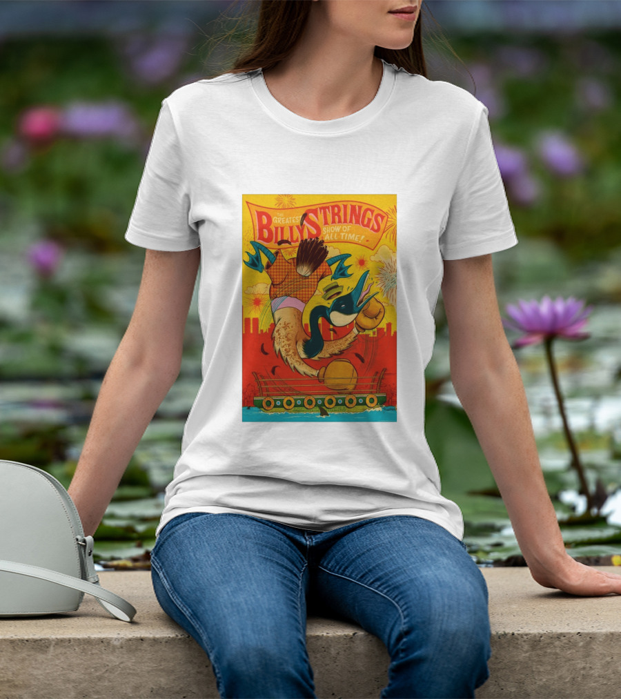 Billy Strings Boston MA July 21 2026 Greatest Show Of All Time Boxing Duck With Gloves T-Shirt