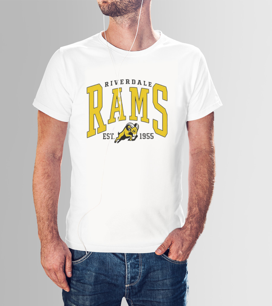 Riverdale Rams Est 1955 Yellow Ram T-Shirt