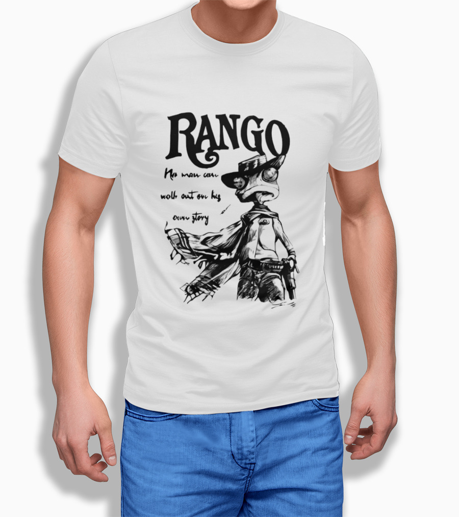 Rango He Who Walks Out Cowboy T-Shirt