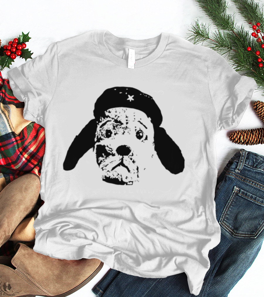 Che Guevara Dog Parody Beret Icon With Star T-Shirt