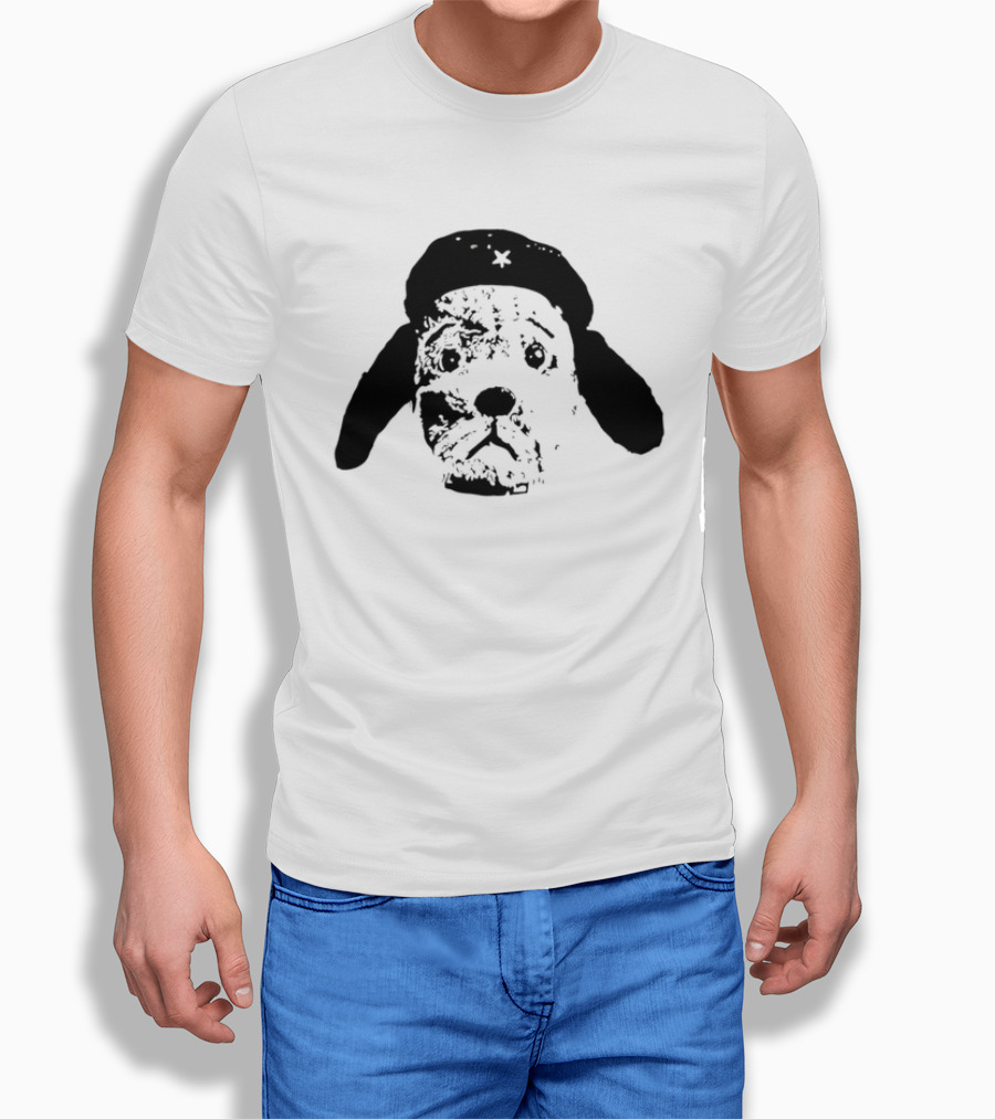 Che Guevara Dog Parody Beret Icon With Star T-Shirt