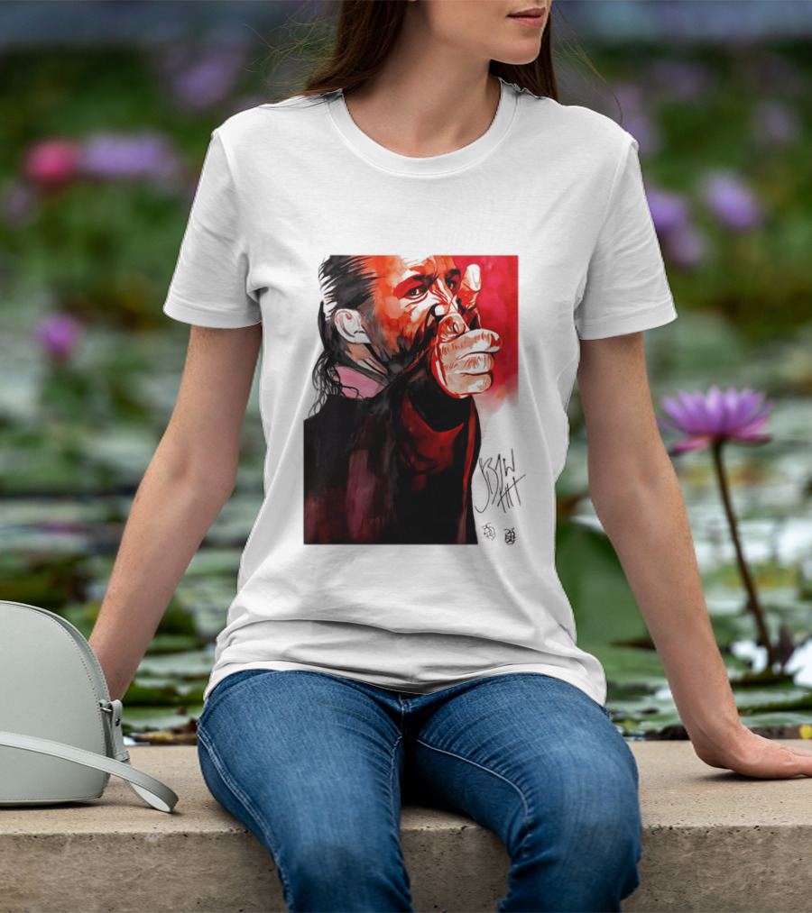 Jay White Rob Schamberger Signature Portrait Red T-Shirt