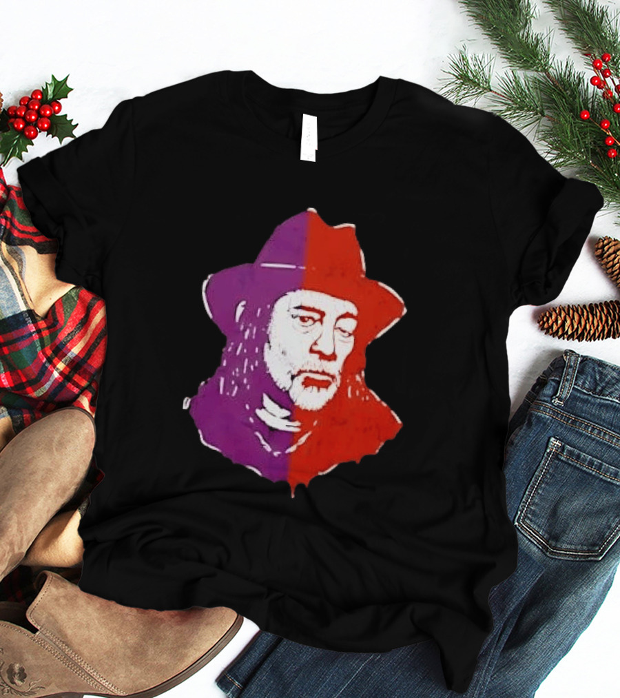 Willie Nelson Face Pop Art Style Cowboy Hat T-Shirt