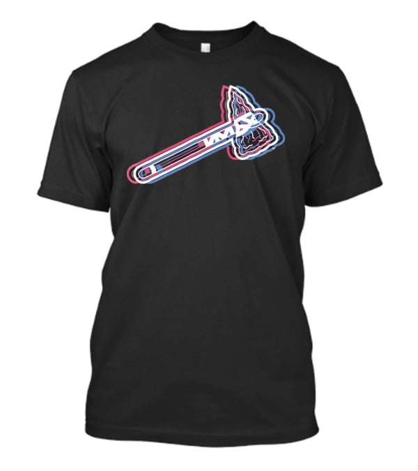 Atlanta Braves 2026 Glitch MLB Tomahawk T-Shirt