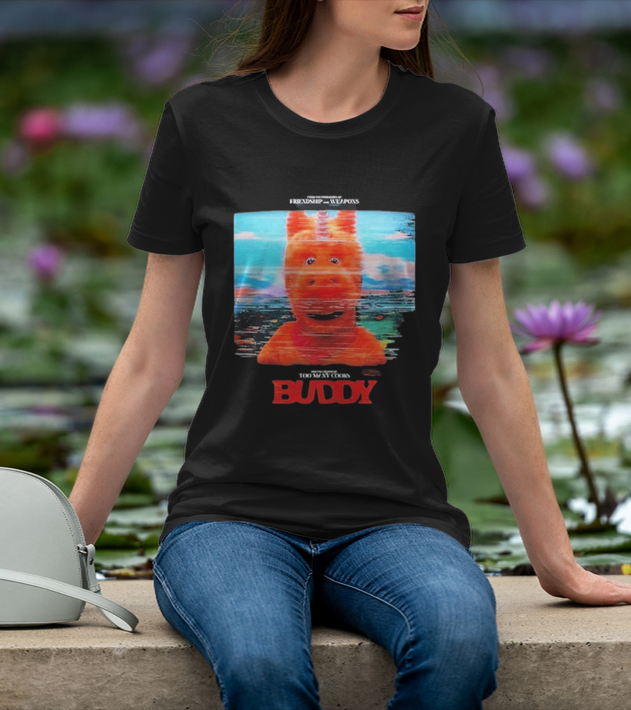 Buddy Unicorn Friendship And Weapons Movie Premiere August 28 2026 T-Shirt