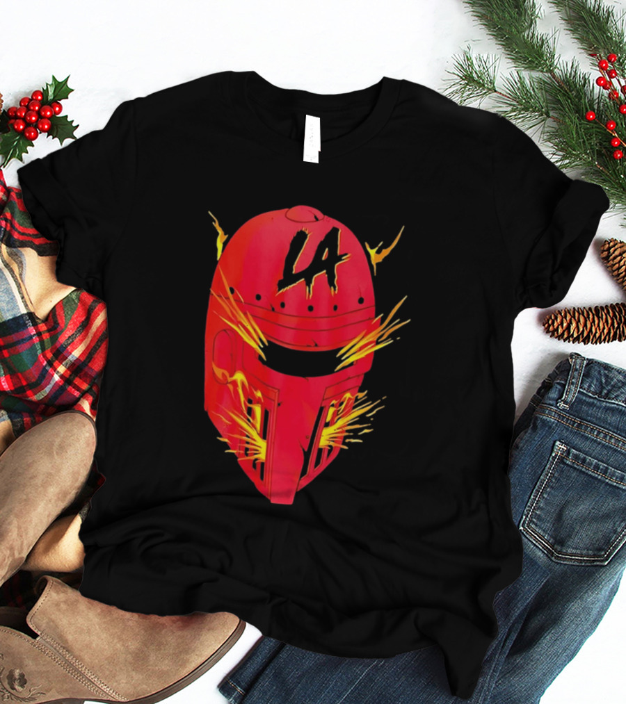 LA Flaming Knight Helmet Los Angeles Sports Blaze T-Shirt
