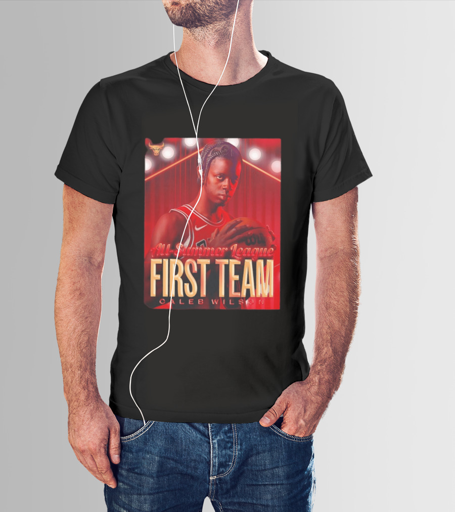 All Summer League First Team Caleb Wilson Basketball 2026 T-Shirt