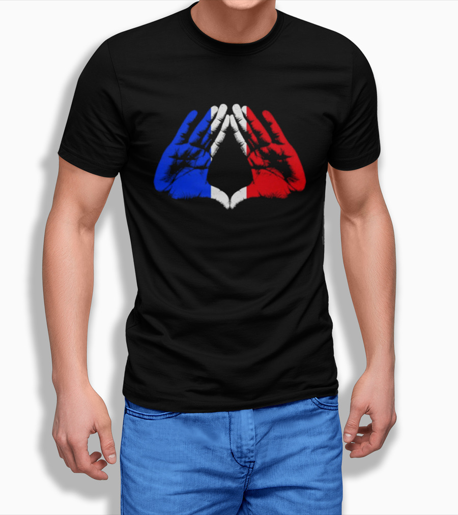 Reasonable Doubt 30th Anniversary Paris Tour French Flag Hands Icon J Z30 T-Shirt