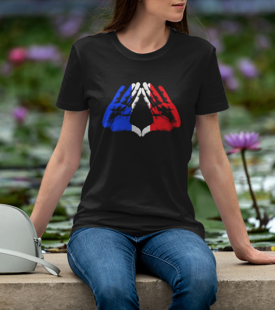 Reasonable Doubt 30th Anniversary Paris Tour French Flag Hands Icon J Z30 T-Shirt