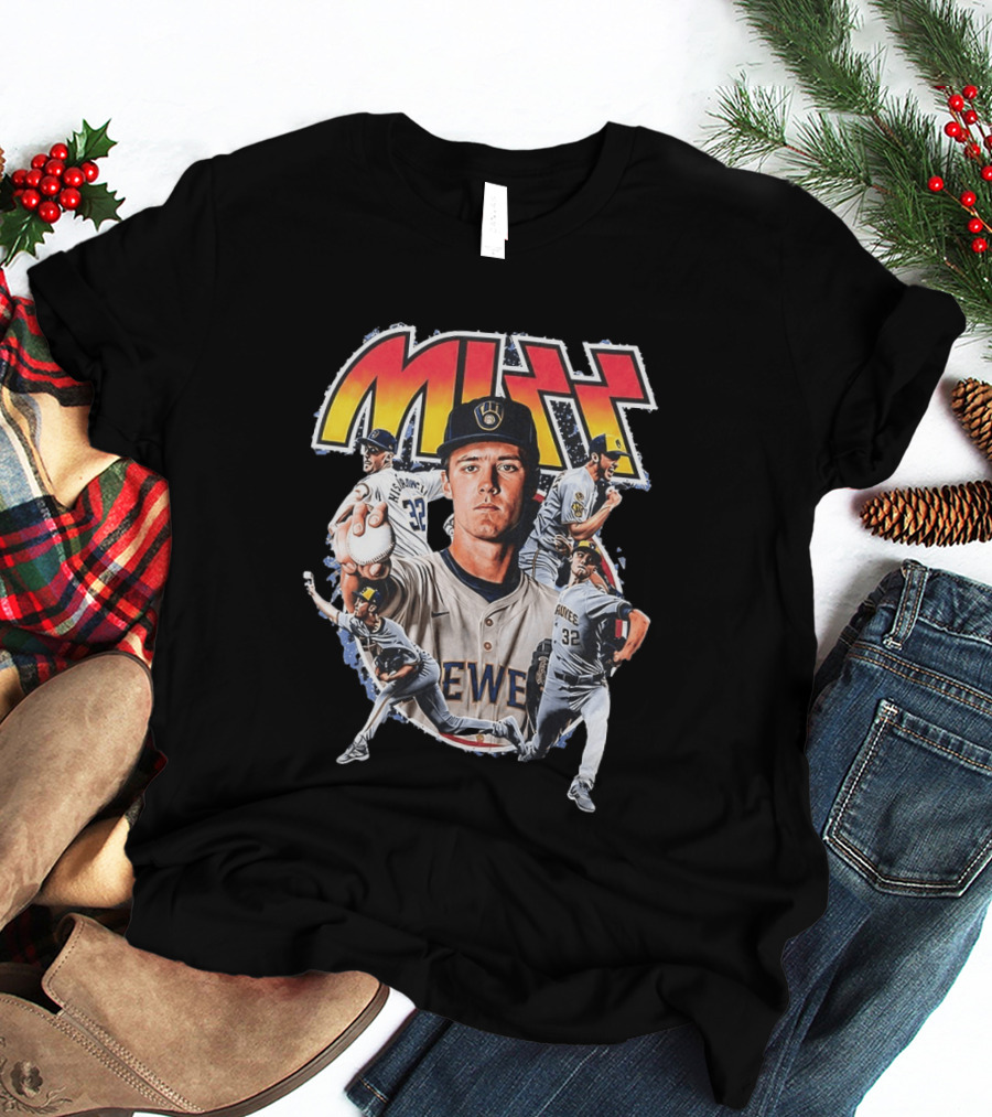 MIZZ Milwaukee Brewers Christian Yelich MLB Rock N' Roll T-Shirt