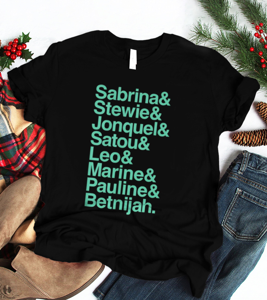New York Women's Basketball Sabrina Stewie Jonquel Satou Leo Marine Pauline Betnijah Ampersand 2026 T-Shirt