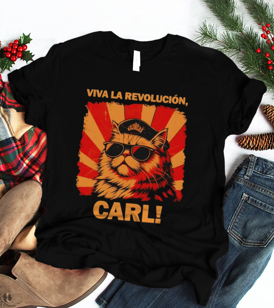 Viva La Revolución Carl Persian Cat King T-Shirt
