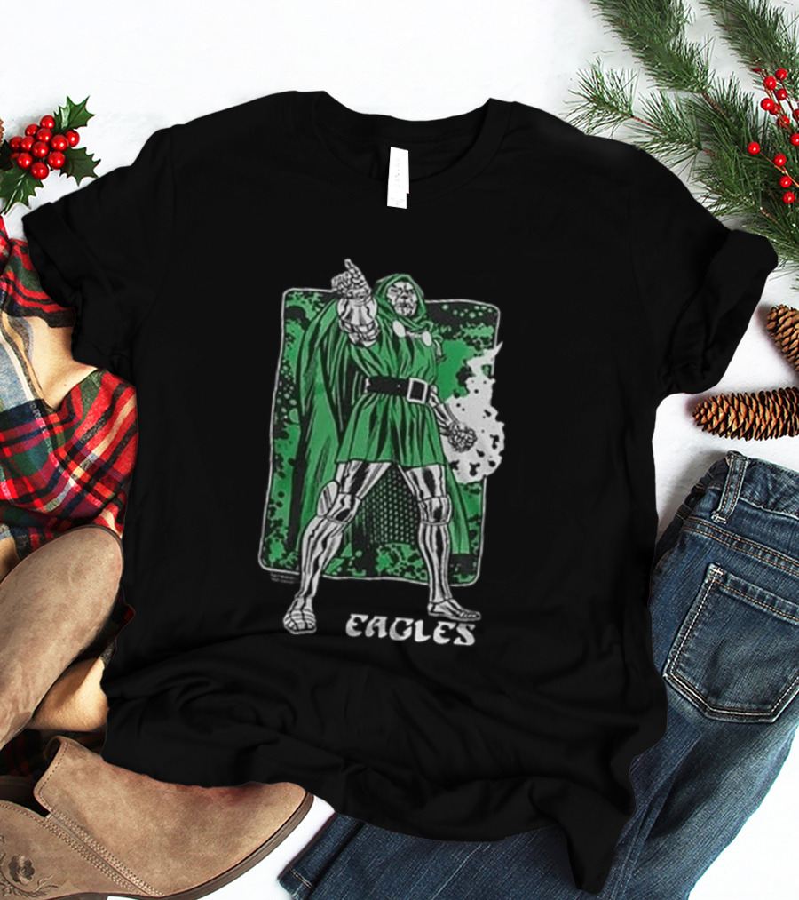 Philadelphia Eagles Marvel Doctor Doom Power Collaboration 2026 T-Shirt