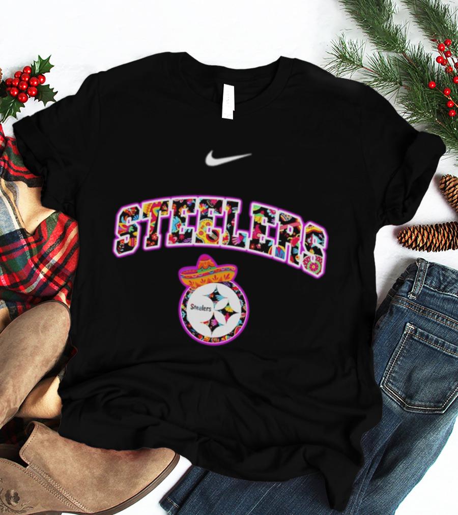 Nike Pittsburgh Steelers Hispanic Heritage Sombrero Fiesta T-Shirt