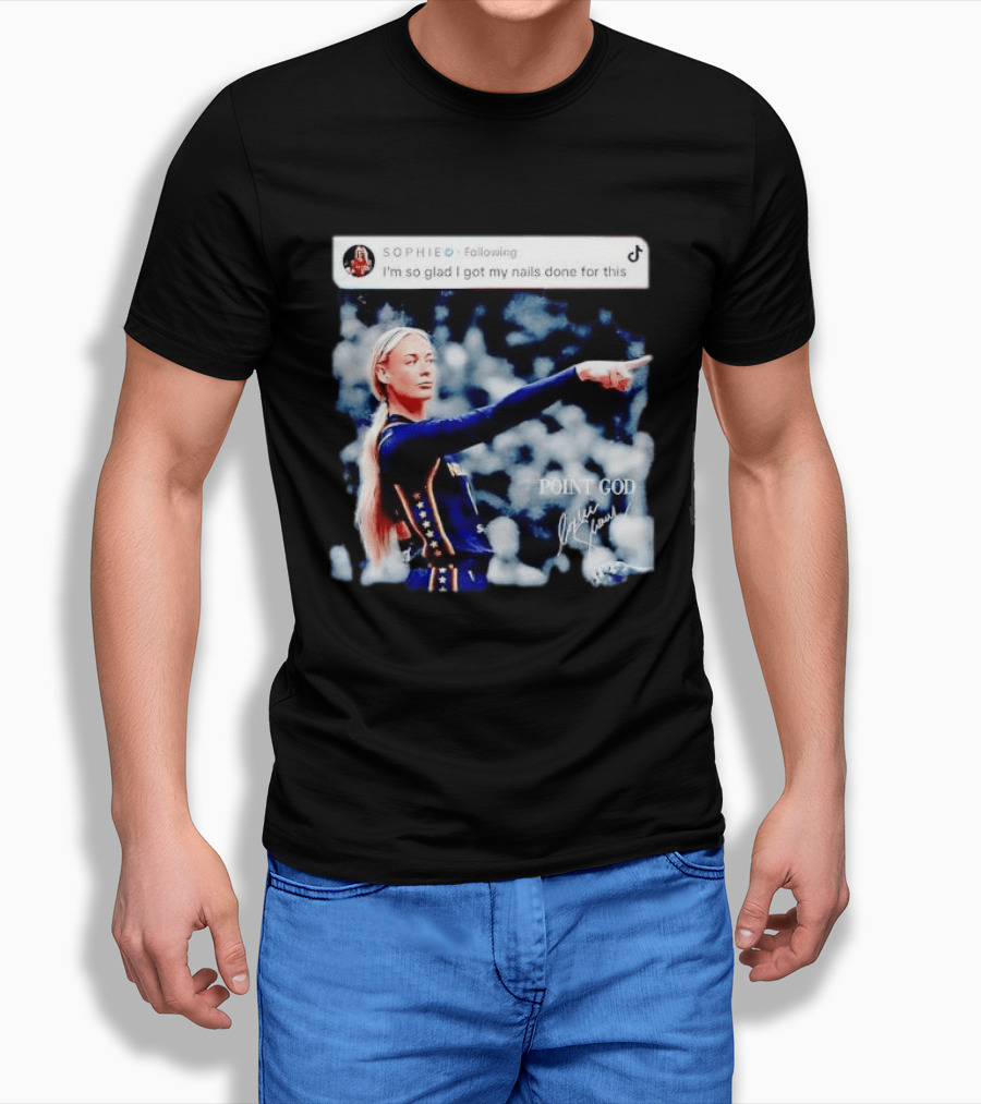 Sophie Cunningham Point God Indiana Fever I'm So Glad I Got My Nails Done For This T-Shirt