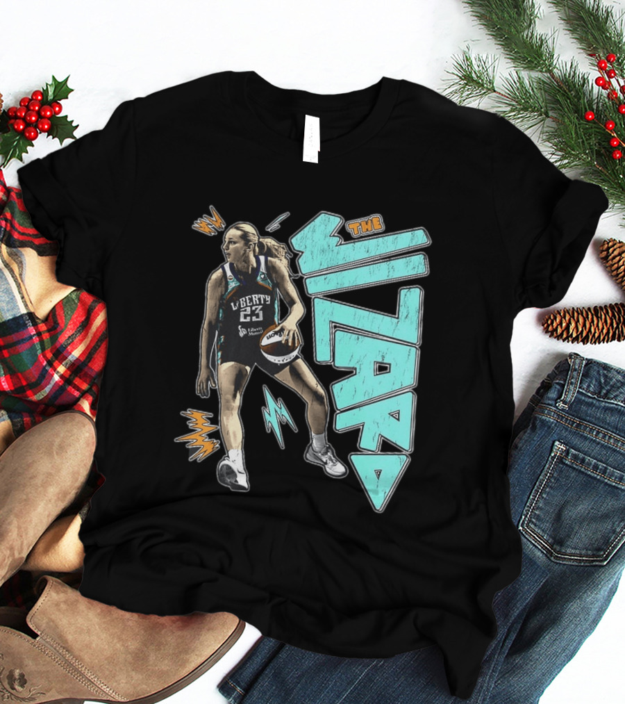 New York Liberty WNBA The Wizard Marine Johannès 23 Basketball T-Shirt