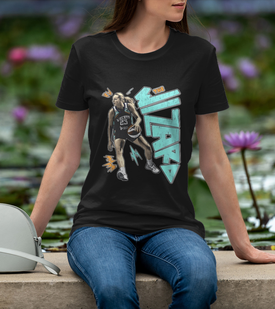 New York Liberty WNBA The Wizard Marine Johannès 23 Basketball T-Shirt