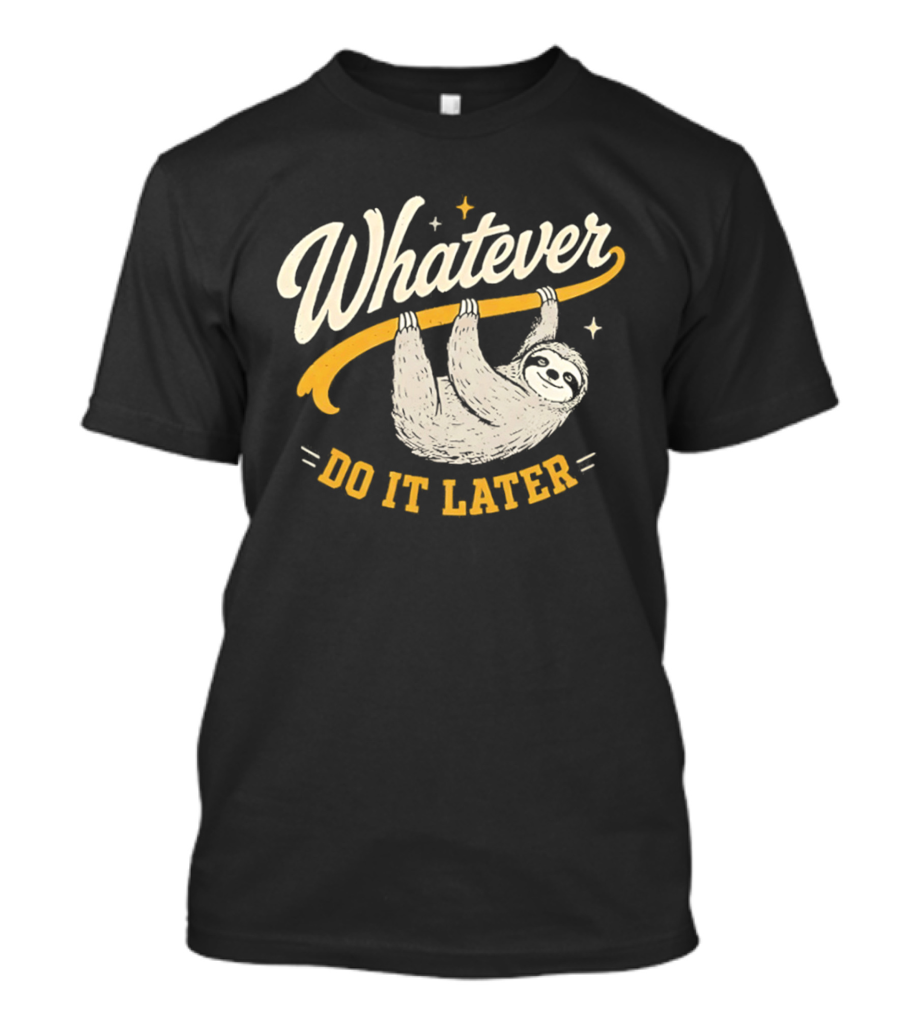 Whatever Do It Later Sloth Hanging T-Shirt