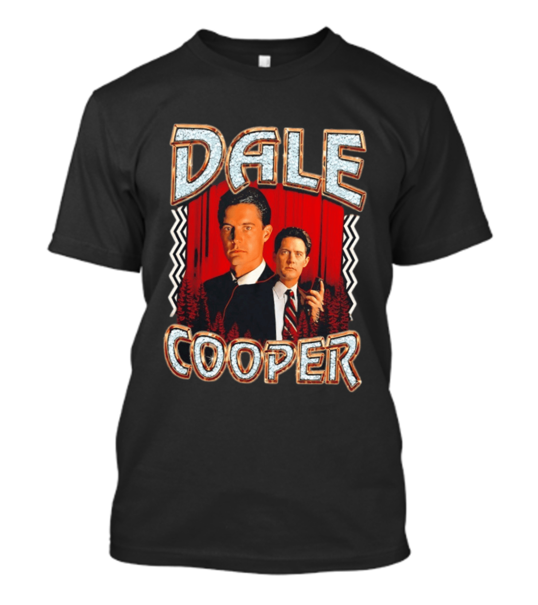 Dale Cooper Twin Peaks Retro Style Forest T-Shirt