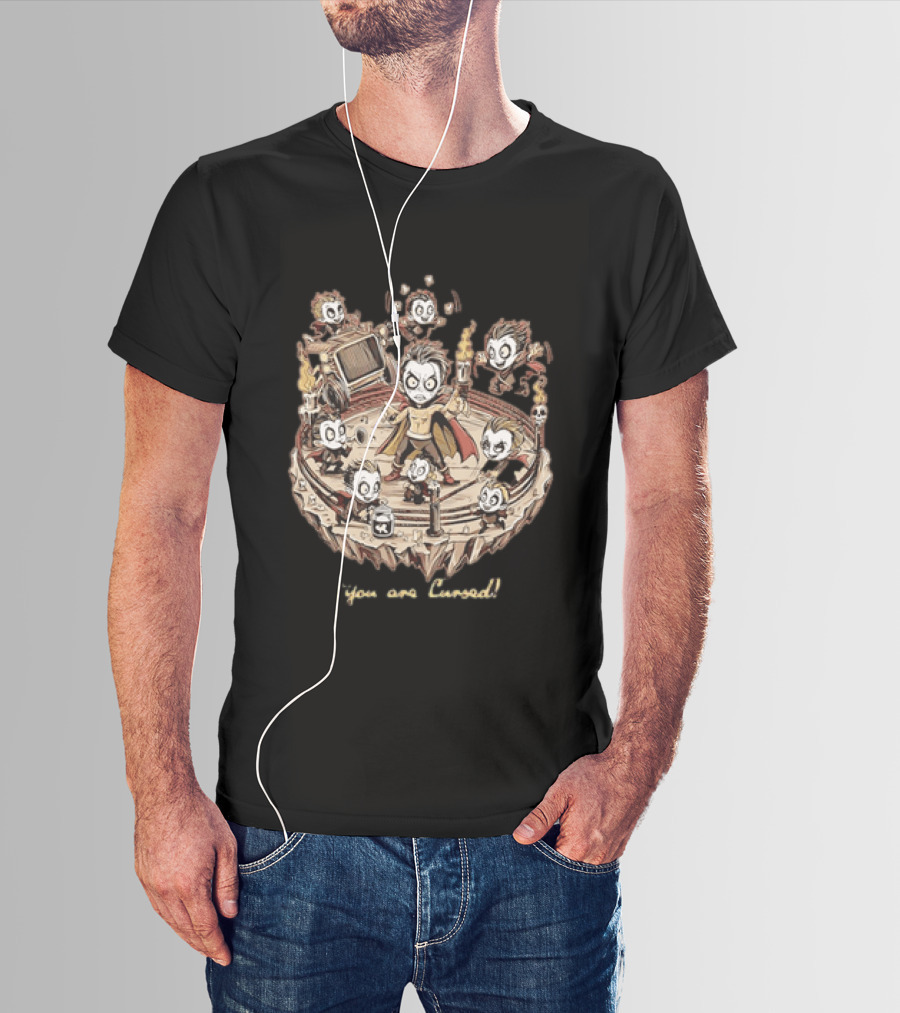 Vampire Ring Leader Performers You Are Cursed Ensemble With Miniature Creatures T-Shirt
