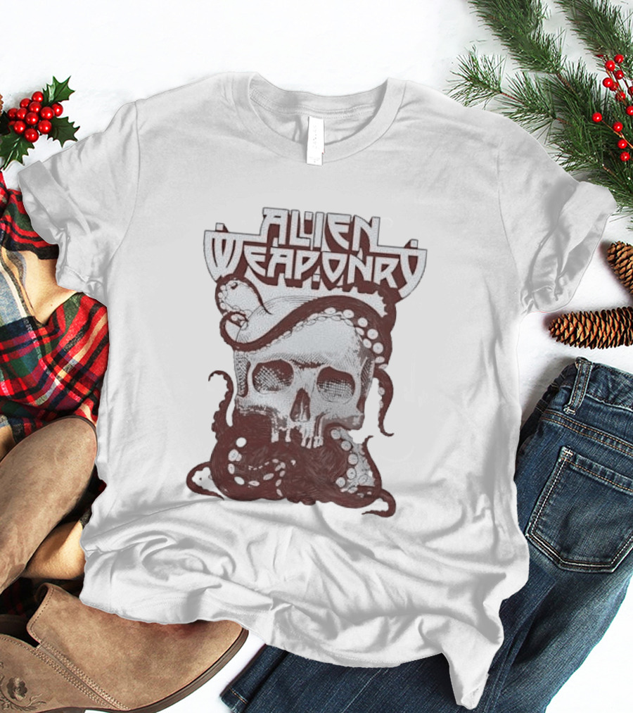 Alien Weaponry Skull Octopus Band Merchandise T-Shirt