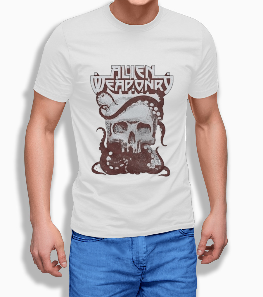 Alien Weaponry Skull Octopus Band Merchandise T-Shirt