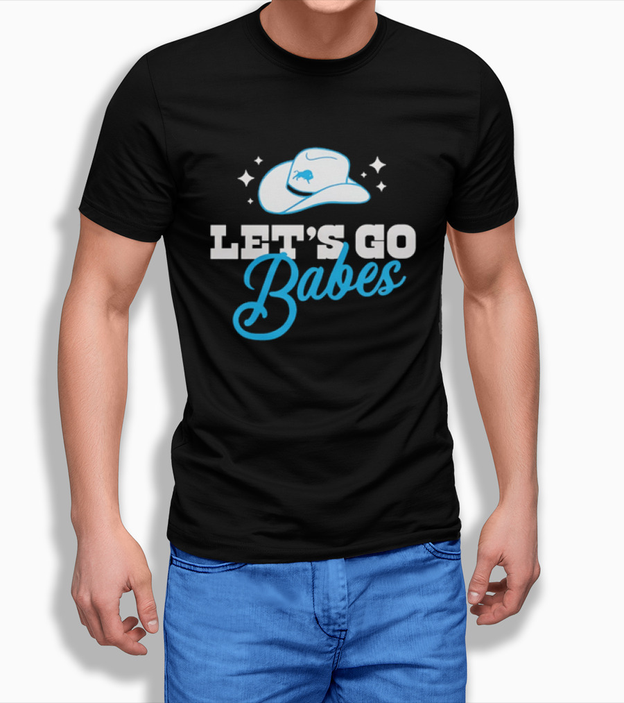 Western Fashion Let's Go Babes Buffalo Bills Cowboy Hat T-Shirt