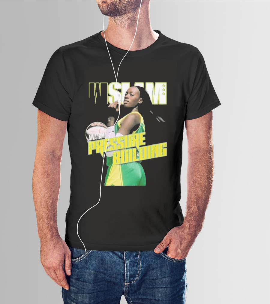 WSLAM Awa Fam Pressure Building Seattle Storm Basketball T-Shirt