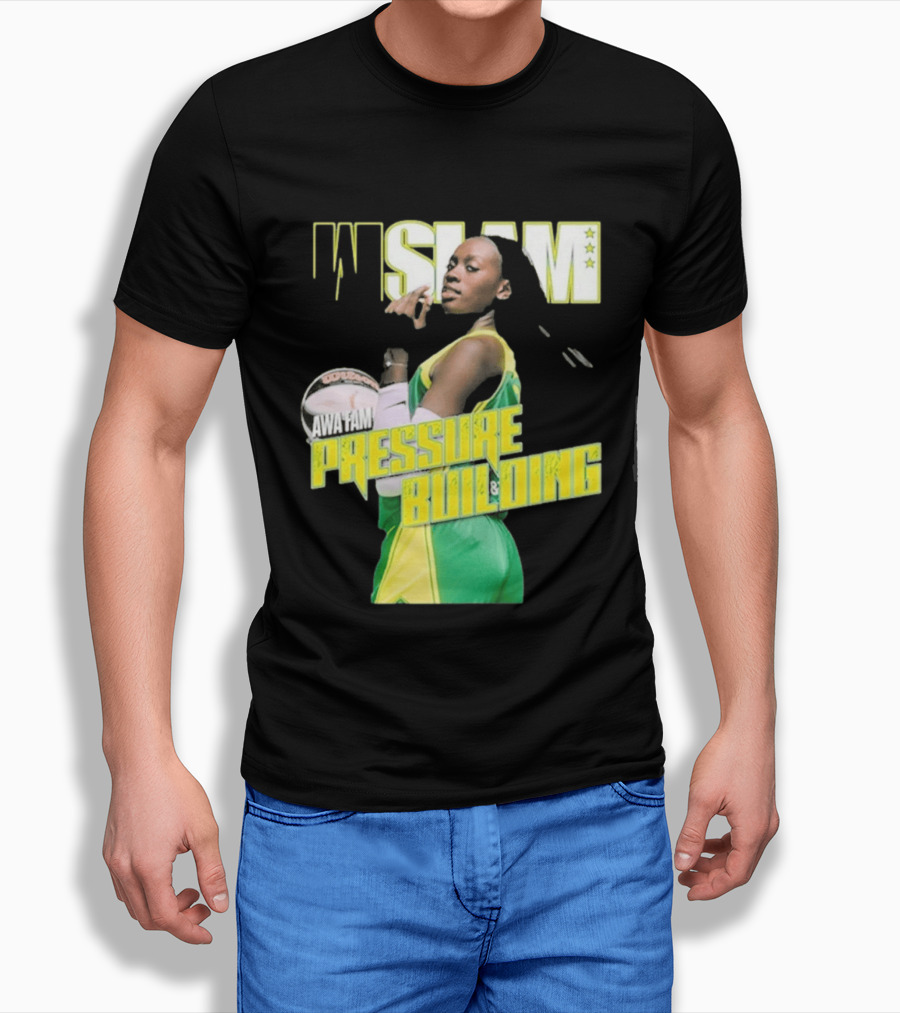 WSLAM Awa Fam Pressure Building Seattle Storm Basketball T-Shirt