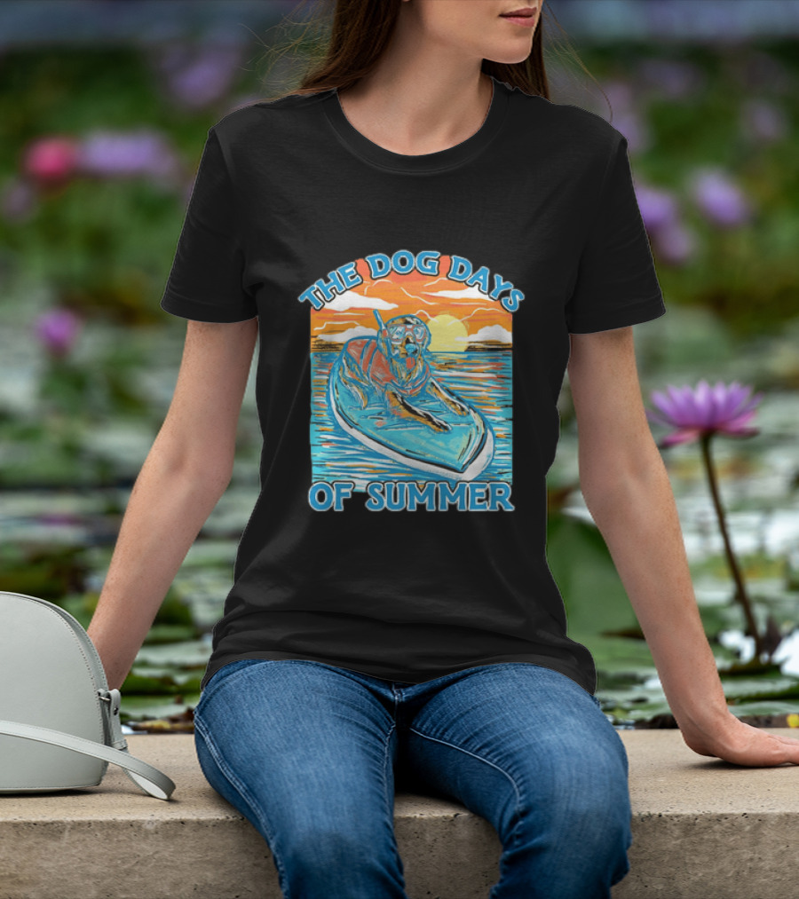 The Dog Days Of Summer Golden Retriever Snorkeling Adventure T-Shirt