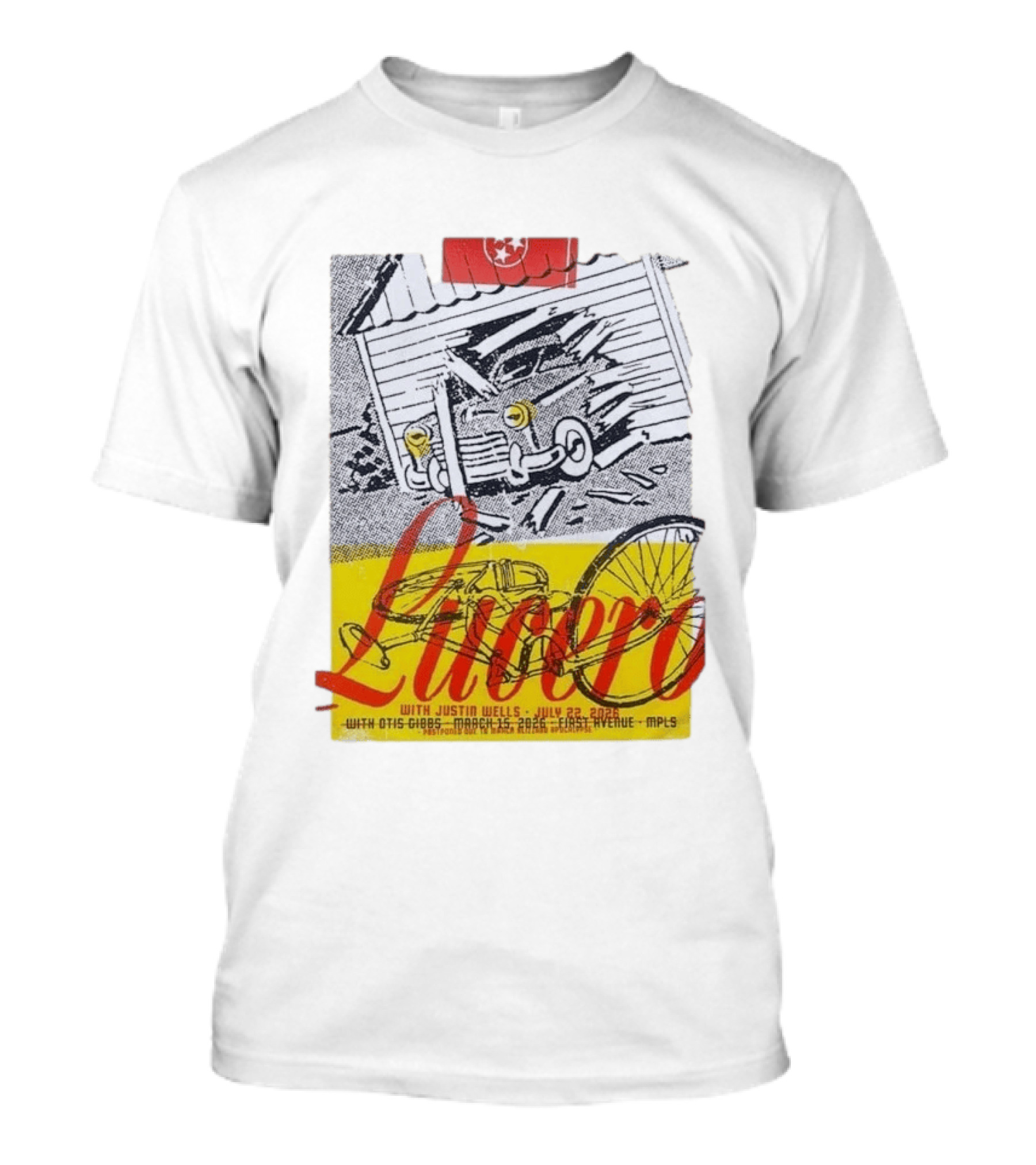 Lucero 20th Anniversary With Justin Wells July 2026 First Avenue MPLS T-Shirt