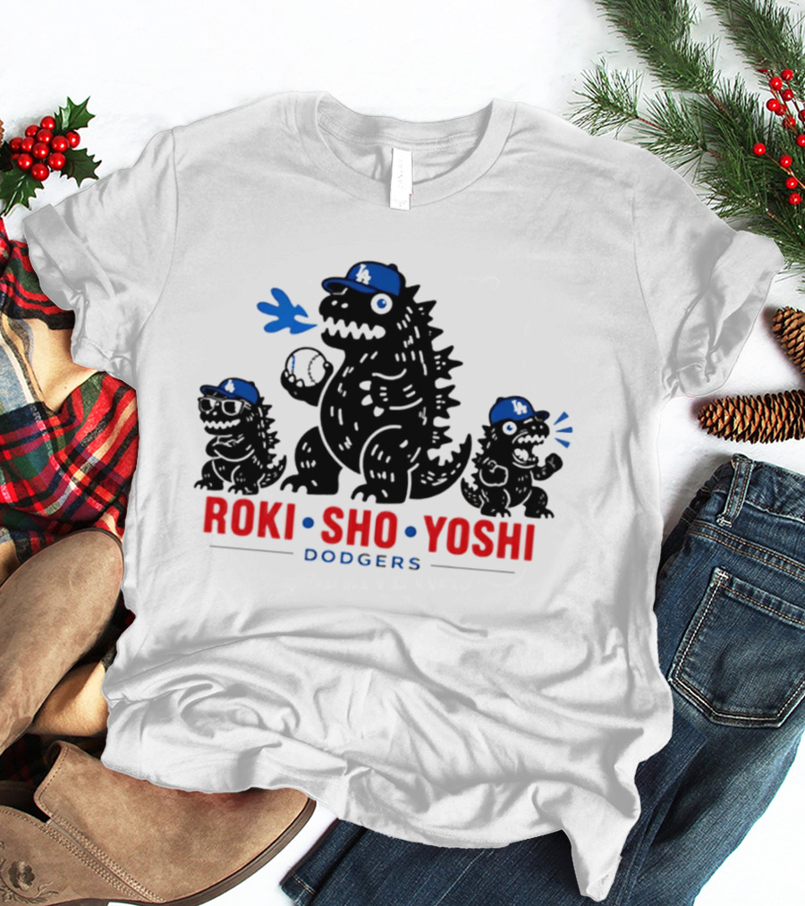 Roki Sho Yoshi Dodgers LA Cap Monsters T-Shirt