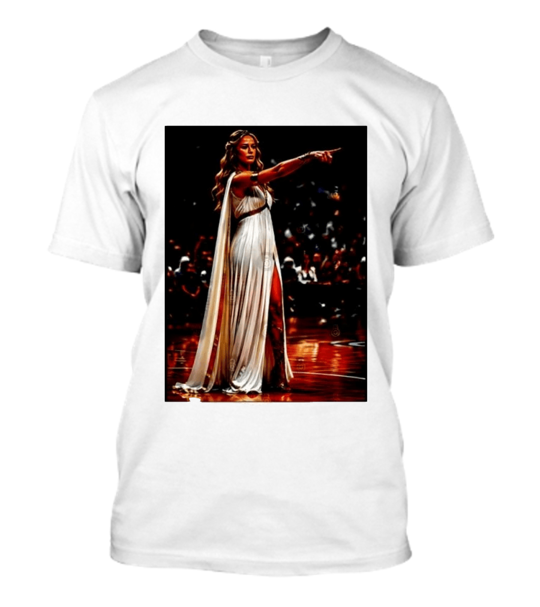 Sophia Cunningham WNBA Goddess Pointing Her Finger Basketball Victory Empowerment T-Shirt