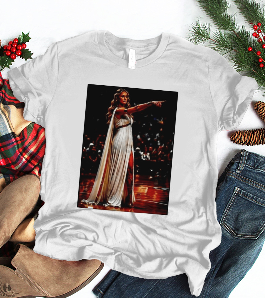 Sophia Cunningham WNBA Goddess Pointing Her Finger Basketball Victory Empowerment T-Shirt
