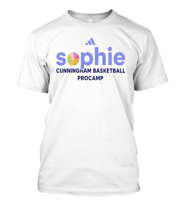Sophie Cunningham Basketball Procamp Adidas Multi Color Wheel T-Shirt