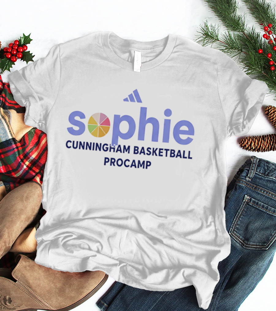 Sophie Cunningham Basketball Procamp Adidas Multi Color Wheel T-Shirt