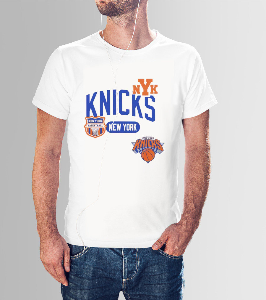 Stephon Marbury Pro Standard New York Knicks NBA Letterman NYK T-Shirt